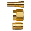 Gates G40200-0606B Hydraulic Coupling / Adapter Female SAE 45 Flare Swivel - Brass (C14)