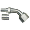 Gates G40202-0404 Hydraulic Coupling / Adapter Female SAE 45 Flare Swivel - 45 Bent Tube - Steel (C14)