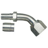 Gates G40202-0808 Hydraulic Coupling / Adapter Female SAE 45 Flare Swivel - 45 Bent Tube - Steel (C14)