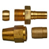 Gates G40460-0808B Hydraulic Coupling / Adapter Air Brake Compression Coupling - Brass (C14)