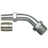 Gates G40502-1010 Hydraulic Coupling / Adapter SAE Male Inverted Swivel - 45 Bent Tube - Steel (C14)