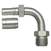 Gates G40504-1010 Hydraulic Coupling / Adapter SAE Male Inverted Swivel - 90 Bent Tube - Steel (C14)