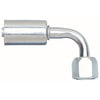 Gates G45205-0606 A/C Refrigerant Hose Fitting Female SAE 45 Flare Swivel - 90 Bent Tube - Aluminum (PolarSeal ACA)