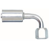 Gates G45205-1008 A/C Refrigerant Hose Fitting Female SAE 45 Flare Swivel - 90 Bent Tube - Aluminum (PolarSeal ACA)