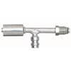 Gates G45580-1010 A/C Refrigerant Hose Fitting Male SAE Tube O-Ring Nut Swivel with R134a Svc Port-Aluminum (PolarSeal ACA)