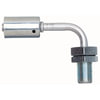 Gates G45602-0808 A/C Refrigerant Hose Fitting Male Inverted O-Ring Bulkhead - 90 Bent Tube - Aluminum (PolarSeal ACA)