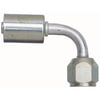 Gates G45606-1010 Hydraulic Coupling / Adapter Female SAE Tube Dual O-Ring Nut - 90 Bent Tube - Aluminum (PolarSeal ACA)