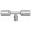 Gates G45956-1010S A/C Refrigerant Hose Fitting Hose Splicer with R134a Service Port - Steel (PolarSeal ACA)