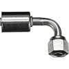 Gates G45592-1010 A/C Refrigerant Hose Fitting Female SAE Tube O-Ring Nut Swivel - 90 Bent Tube - Aluminum (PolarSeal ACA)