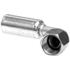 Gates G472050606 A/C Refrigerant Hose Fitting Female SAE 45 Flare Swivel - 90 Bent Tube - Aluminum (PolarSeal II ACB)