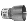 Walker Exhaust 41563 Exhaust Reduction Pipe Heavy Duty Exhaust Reduction Pipe 4" Inlet (Inside) 3" Outlet (Outside)
