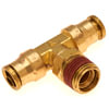 Gates G56142-0404 Hydraulic Coupling / Adapter Industrial SureLok Branch Tee to Male Pipe Swivel (Industrial SureLok)