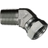 Gates G60142-2016 Hydraulic Coupling / Adapter Male Pipe NPTF to Female Pipe Swivel NPSM - 45 (SAE to SAE)