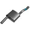 Walker Exhaust 53372 Exhaust Muffler Assembly Quiet-Flow SS Ajuste directo Ensamble de Mofle de Escape