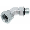Gates G60287-2020 Hydraulic Coupling / Adapter Male O-Ring Boss to Female Pipe Swivel NPSM - 45 (SAE to SAE)