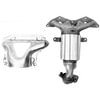 Walker Exhaust 82450 Catalytic Converter with Integrated Exhaust Manifold CalCat CARB Direct Fit Catalytic Converter with