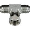 Gates G60470-1010 Hydraulic Coupling / Adapter Male JIC 37 Flare on Run to Male JIC 37 Flare Bulkhead - Tee (SAE to SAE)