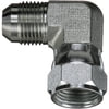 Gates G60422-2020 Hydraulic Coupling / Adapter Male JIC 37 Flare to Female JIC 37 Flare Swivel - 90 (SAE to SAE)
