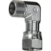Gates G60724-1010 Hydraulic Coupling / Adapter Male Flat-Face O-Ring to Female Flat-Face Swivel - 90 (SAE to SAE)