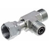Gates G60744-0404 Hydraulic Coupling / Adapter Male Flat-Face O-Ring to Female Flat-Face O-Ring to Male Flat-Face O-Ring -