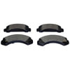 Monroe DX654 Disc Brake Pad Set Monroe Brakes Total Solution Semi-Metallic Brake Pads