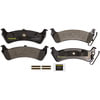 Monroe DX664 Disc Brake Pad Set Monroe Brakes Total Solution Semi-Metallic Brake Pads