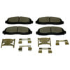Monroe DX679 Disc Brake Pad Set Monroe Brakes Total Solution Semi-Metallic Brake Pads