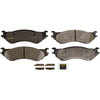 Monroe DX702 Disc Brake Pad Set Monroe Brakes Total Solution Semi-Metallic Brake Pads