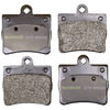 Monroe DX739 Disc Brake Pad Set Monroe Brakes Total Solution Semi-Metallic Brake Pads