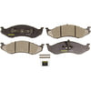 Monroe DX477 Disc Brake Pad Set Monroe Brakes Total Solution Semi-Metallic Brake Pads