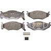 Monroe DX522 Disc Brake Pad Set Monroe Brakes Total Solution Semi-Metallic Brake Pads