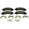 Monroe DX975 Disc Brake Pad Set Monroe Brakes Total Solution Semi-Metallic Brake Pads