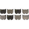 Monroe DX983 Disc Brake Pad Set Monroe Brakes Total Solution Semi-Metallic Brake Pads
