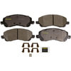 Monroe DX866 Disc Brake Pad Set Monroe Brakes Total Solution Semi-Metallic Brake Pads