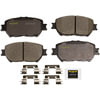Monroe DX908 Disc Brake Pad Set Monroe Brakes Total Solution Semi-Metallic Brake Pads