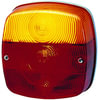 HELLA 002578701 Tail Light Assembly 2578 Red/Amber Stop/Turn/Tail/License Plate Lamp