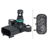 HELLA 009403141 Manifold Absolute Pressure Sensor Sensor, intake manifold pressure - 4-pin connector - Bolted - with seal