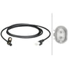 HELLA 012679151 ABS Wheel Speed Sensor Sensor, wheel speed - 2-pin connector - Rear Axle - Cable: 1865mm