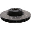 127.22020R by STOPTECH - StopTech Sport Drilled & Slotted Brake Rotor; Front Right