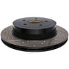 127.47023R by STOPTECH - StopTech Sport Drilled & Slotted Brake Rotor; Rear Right
