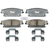 Raybestos ATD1020C Disc Brake Pad Set Brake Parts Inc Raybestos AT Overstock Ceramic Disc Brake Pad Set