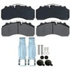 Raybestos ATD1203HD Disc Brake Pad Set Brake Parts Inc Raybestos AT Overstock Metallic Disc Brake Pad Set