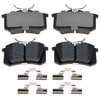 Raybestos EHT340H Disc Brake Pad Set Raybestos Element3 Hybrid Brake Pad Set