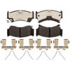 Raybestos EHT668H Disc Brake Pad Set Raybestos Element3 Hybrid Brake Pad Set