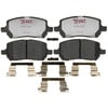 Raybestos EHT956H Disc Brake Pad Set Raybestos Element3 Hybrid Brake Pad Set
