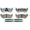 Raybestos ATD674C Disc Brake Pad Set Brake Parts Inc Raybestos AT Overstock Ceramic Disc Brake Pad Set