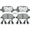 Raybestos ATD828C Disc Brake Pad Set Brake Parts Inc Raybestos AT Overstock Ceramic Disc Brake Pad Set