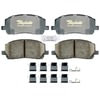 Raybestos ATD884C Disc Brake Pad Set Brake Parts Inc Raybestos AT Overstock Ceramic Disc Brake Pad Set
