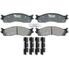 Raybestos ATD965M Disc Brake Pad Set Brake Parts Inc Raybestos AT Overstock Metallic Disc Brake Pad Set