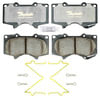 ATD976C by RAYBESTOS - Brake Parts Inc Raybestos AT Overstock Ceramic Disc Brake Pad Set